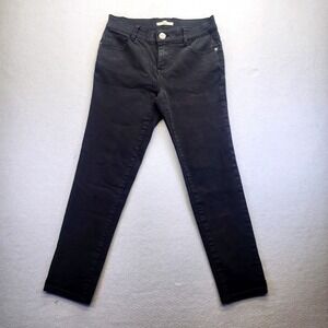 Bass Maine USA Black Skinny Pants Womens 6 Elastic Waist Stretch Slim Trousers